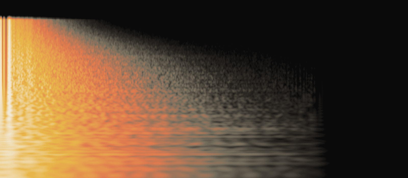 Large Hall: spectrogram of its response to a single click